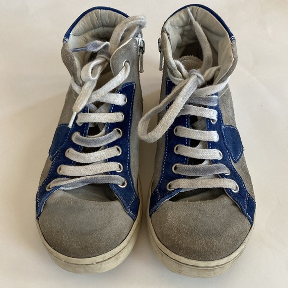 Boys Distressed Ankle Top Sneakers - Picture 5 of 7